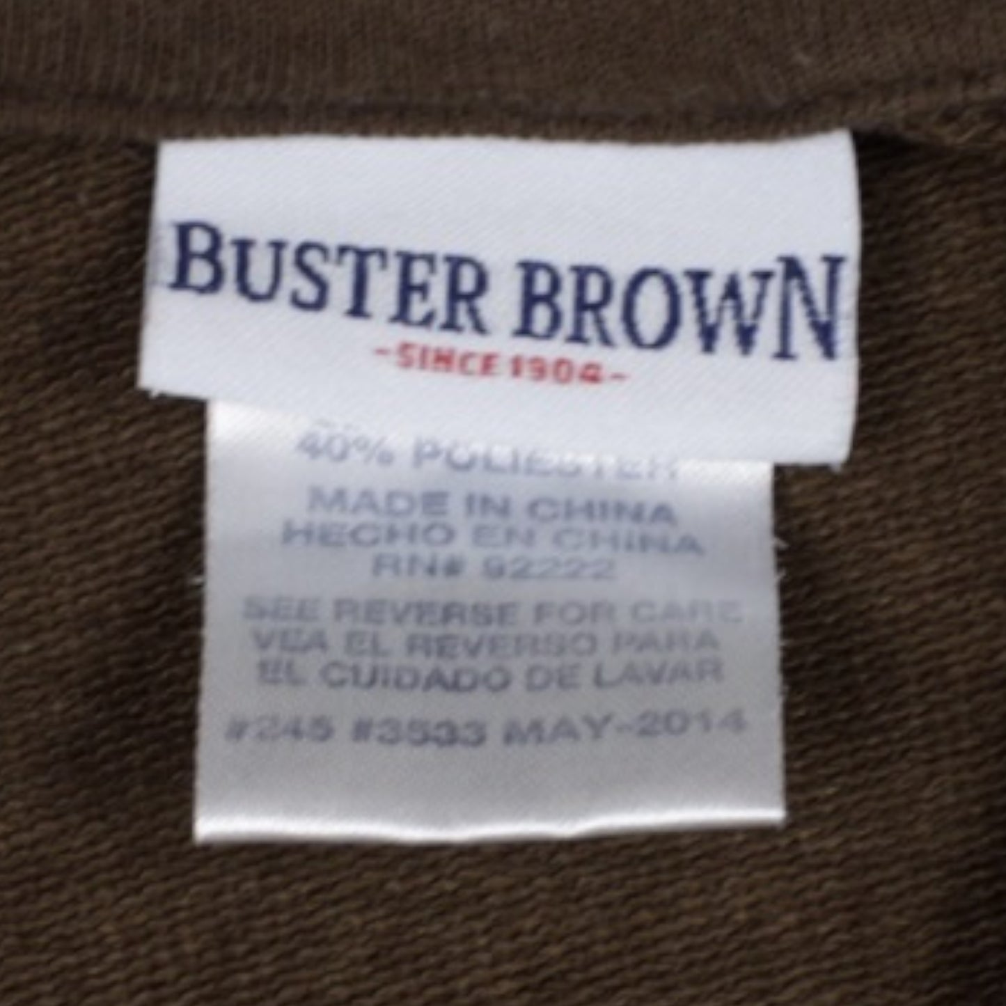 Buster Brown zip-up hoodie