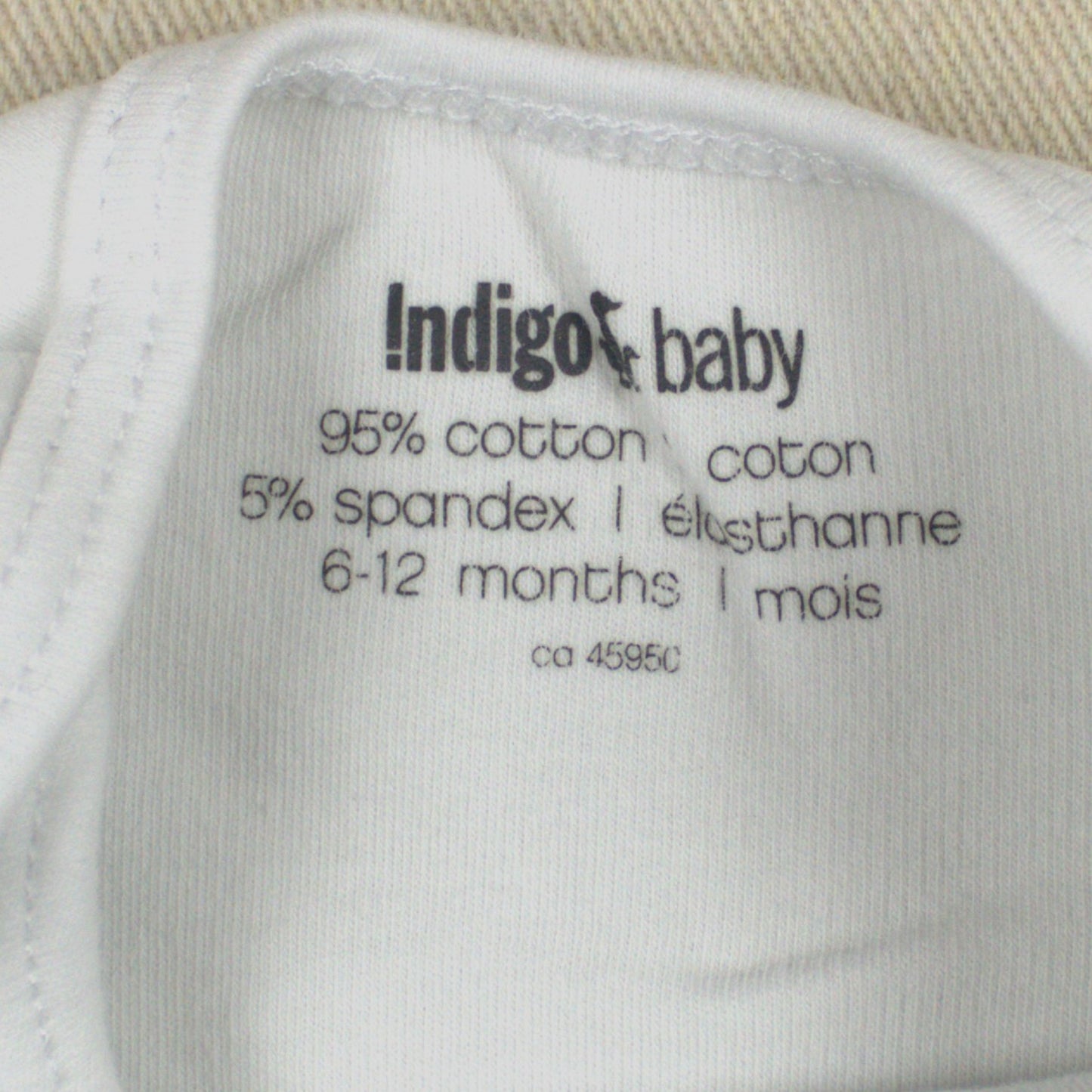 Indigo baby onesie