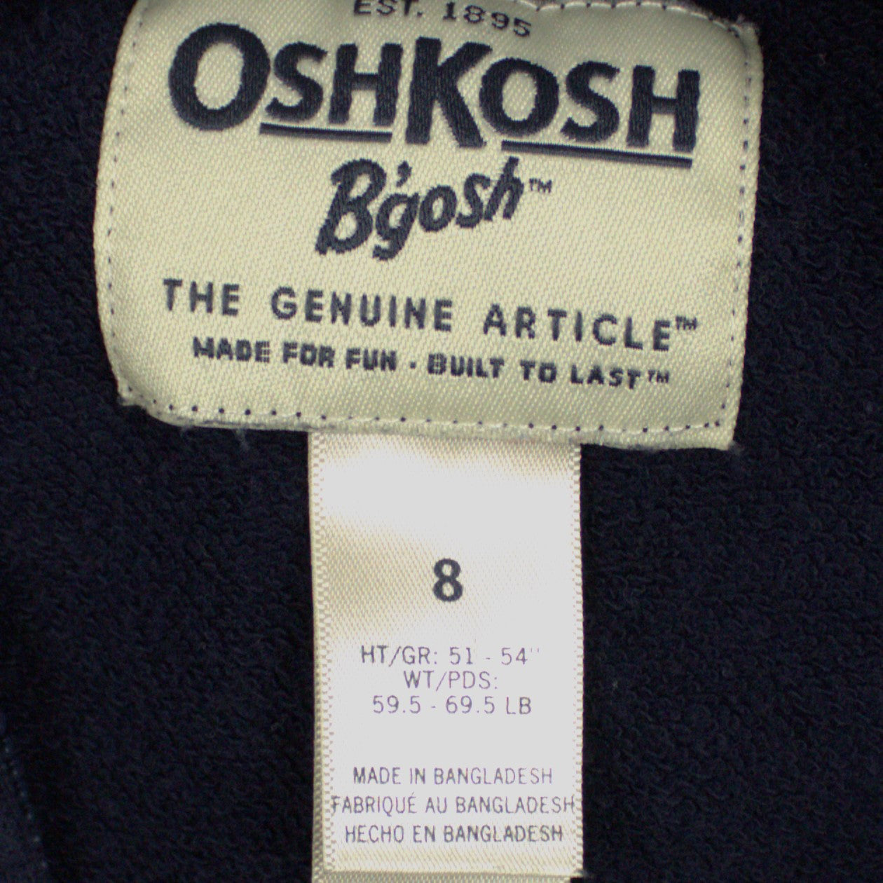 OshKosh zip up hoodie