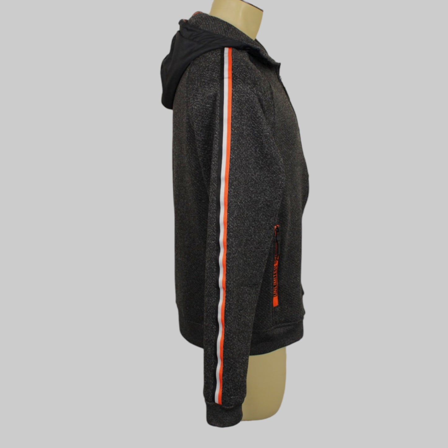 Oxygen hooded zip-up cardigan