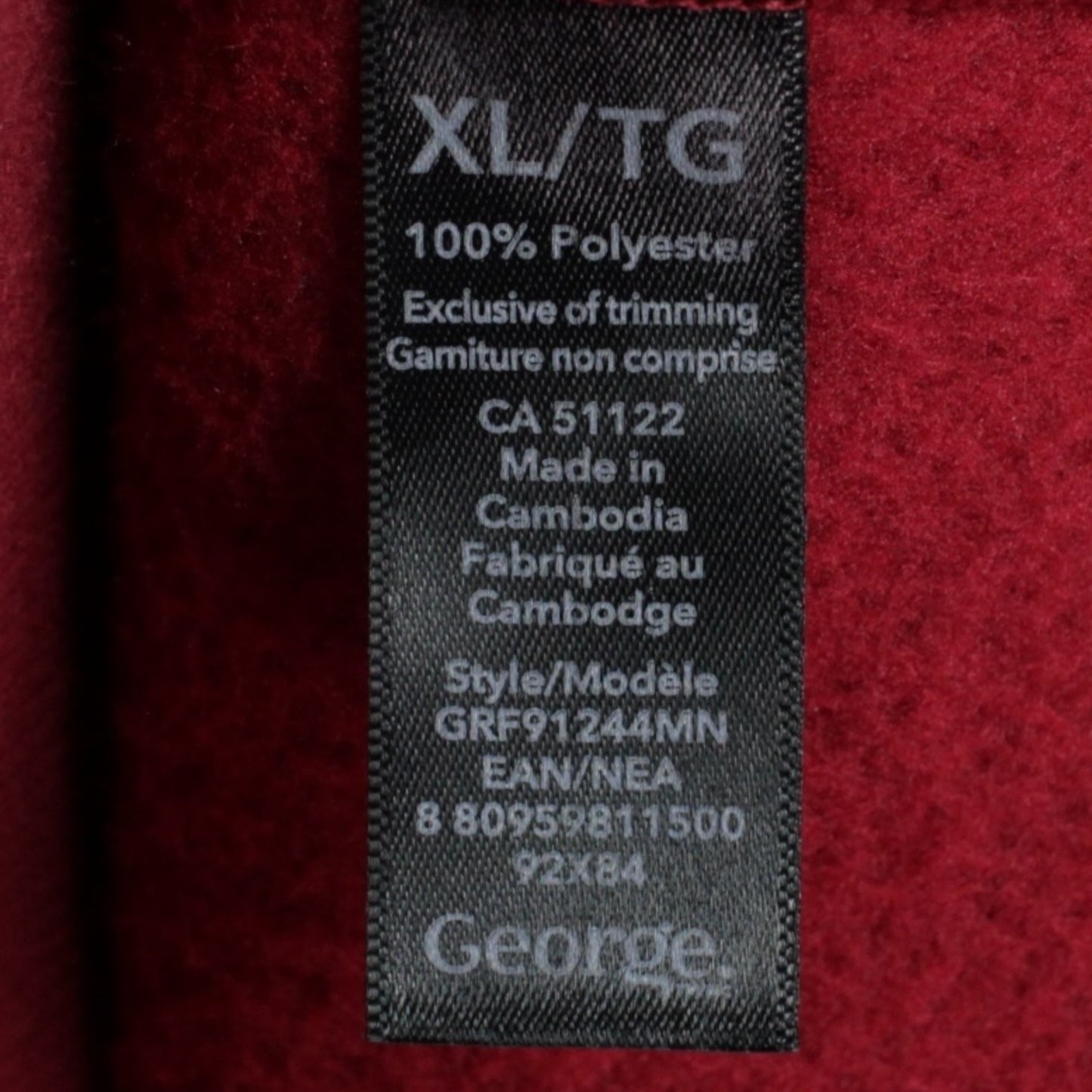 George fleece hoodie (nwt)