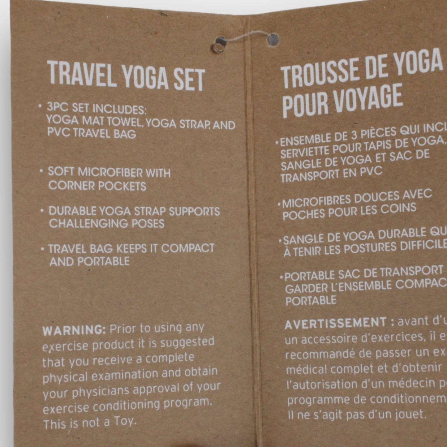 GoZone travel yoga set