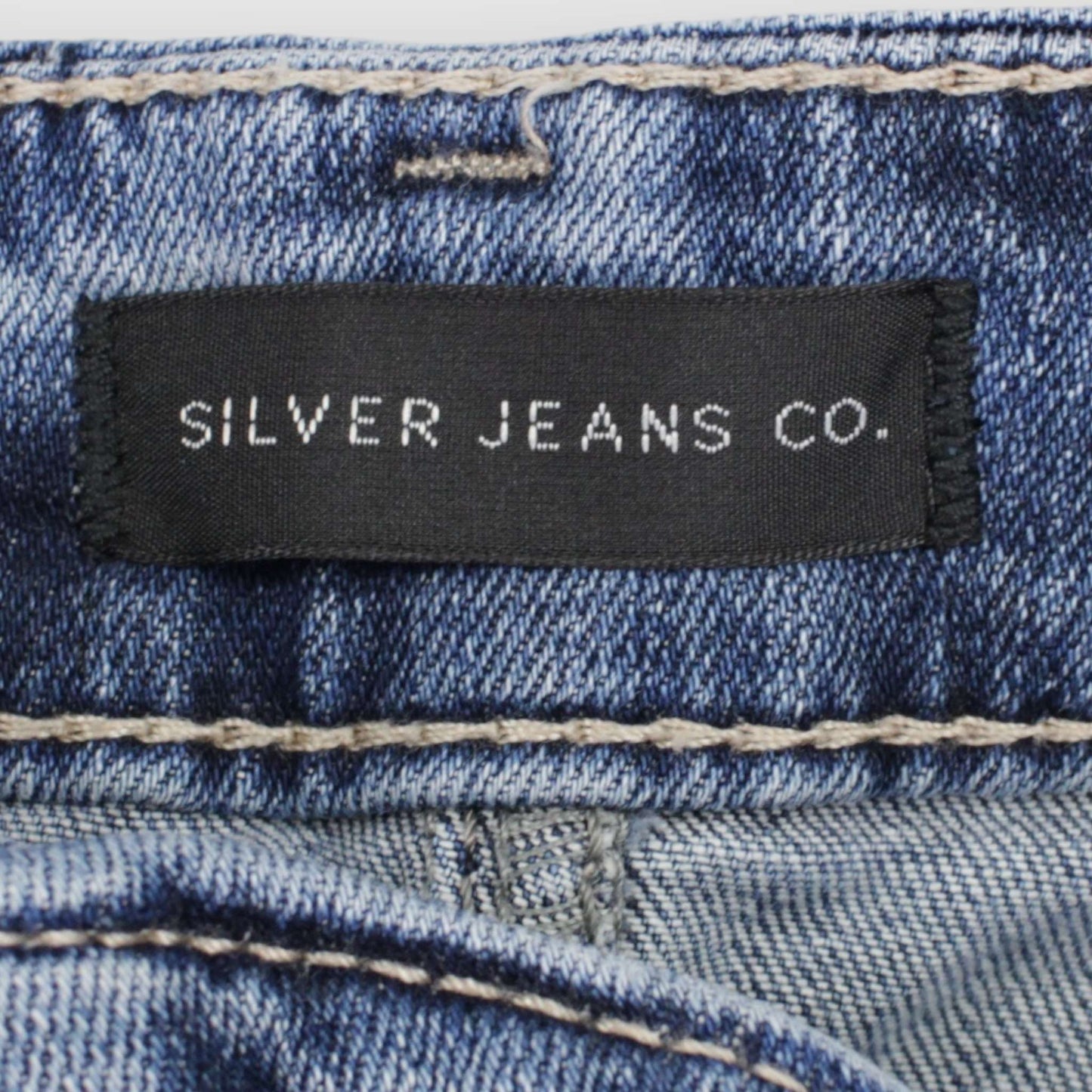 Silver Avery jean capri