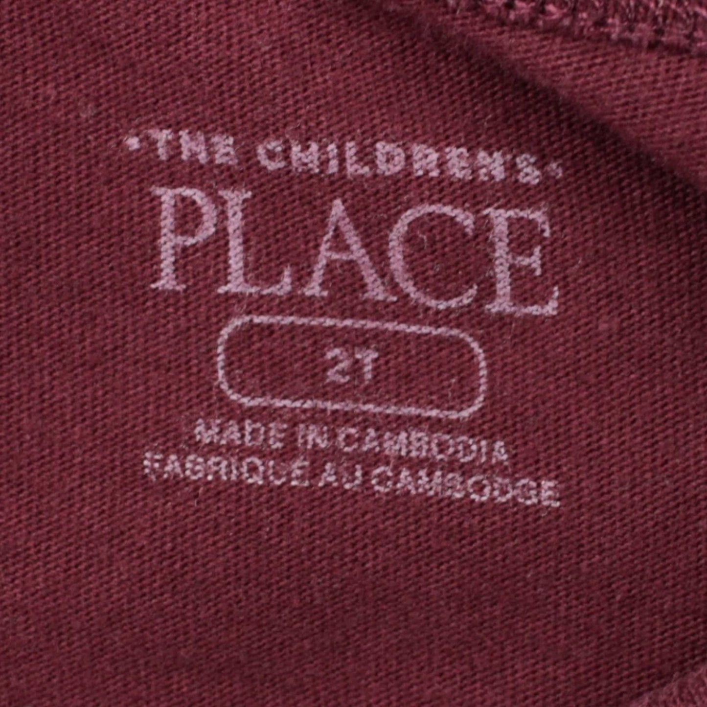 Place t-shirt