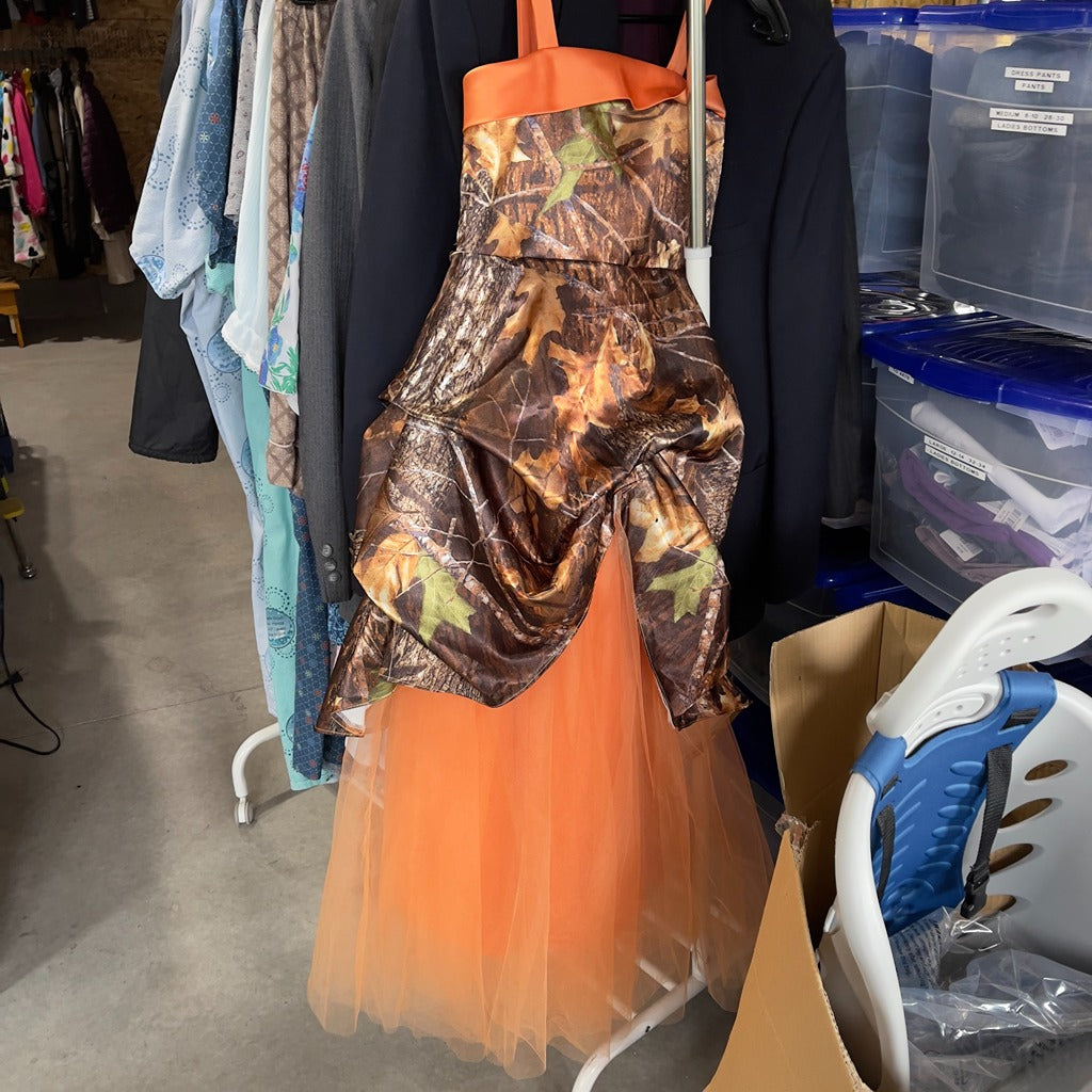 Camo prom dress