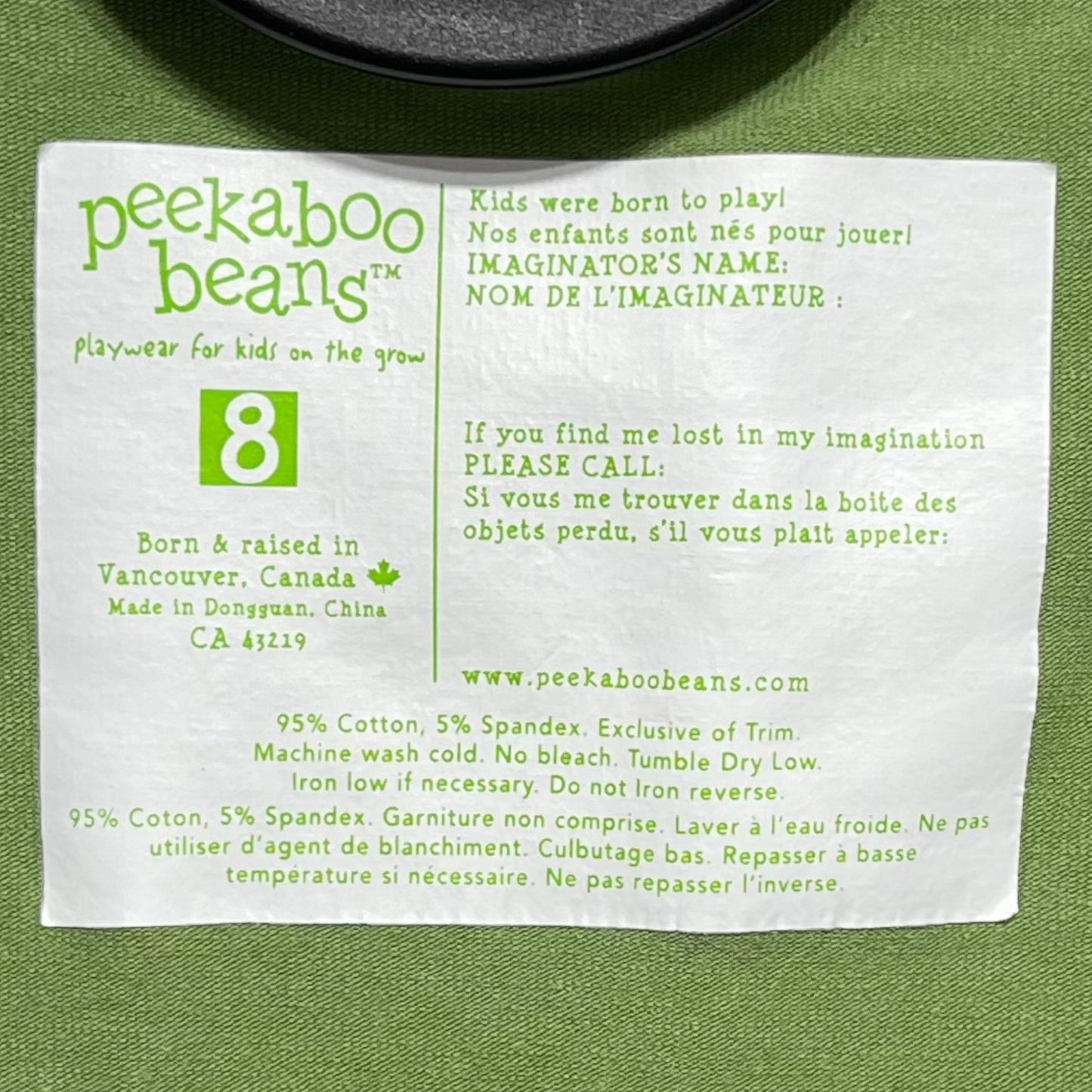 Peekaboo beans top