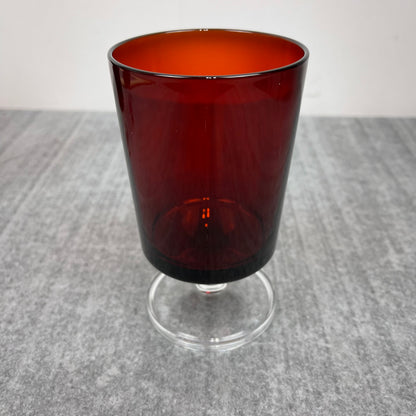 Ruby Red wine glasses (5")