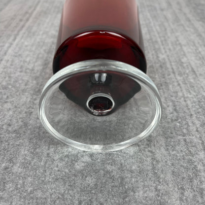 Ruby Red wine glasses (5")