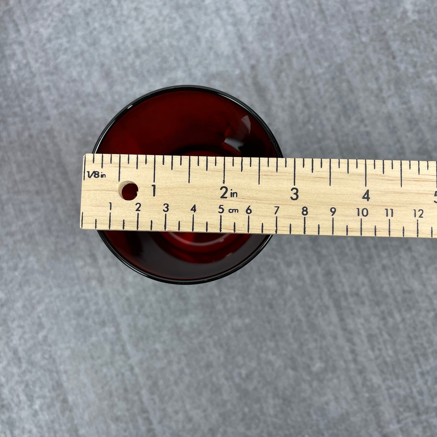 Ruby Red wine glasses (5")