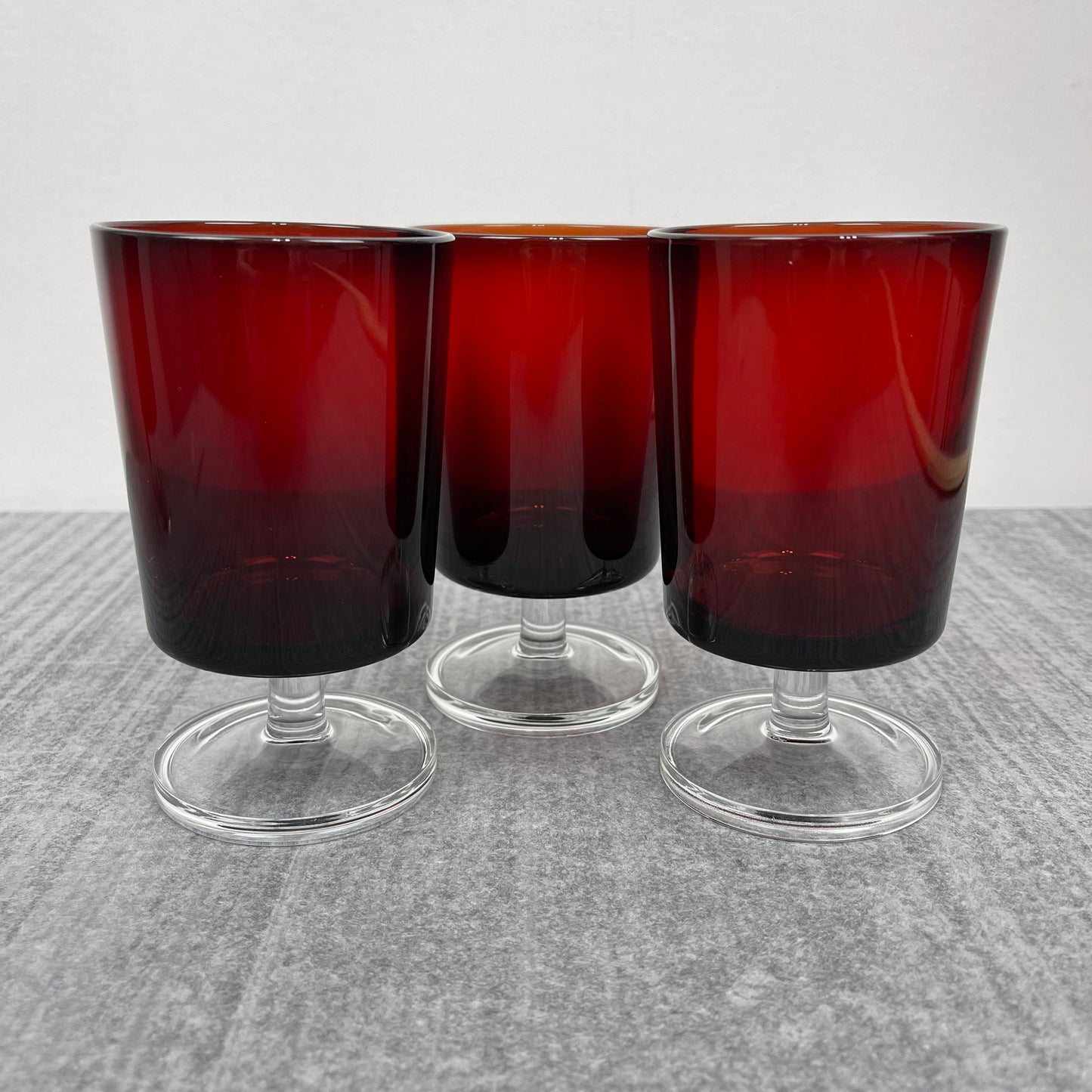 Ruby Red wine glasses