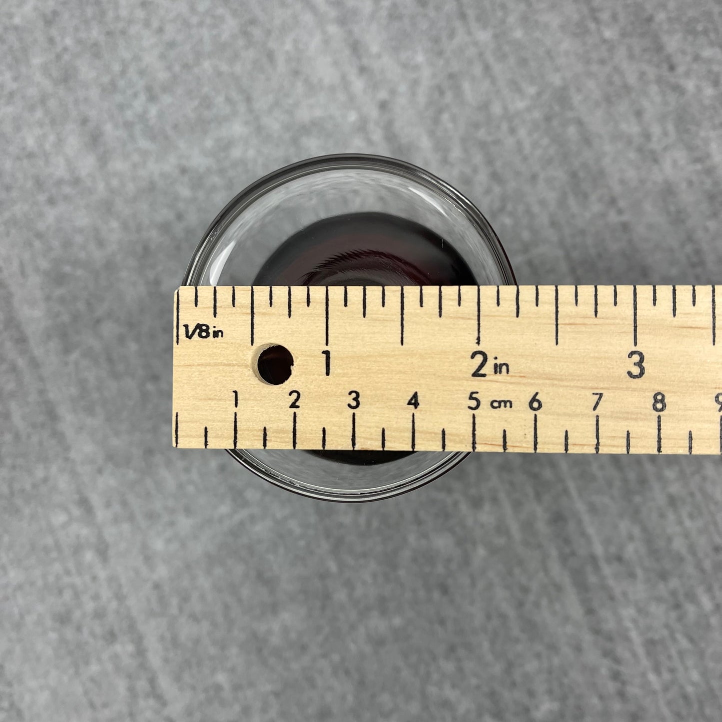Ruby Red wine glasses (4.5")