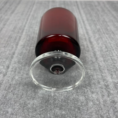 Ruby Red wine glasses (4.5")