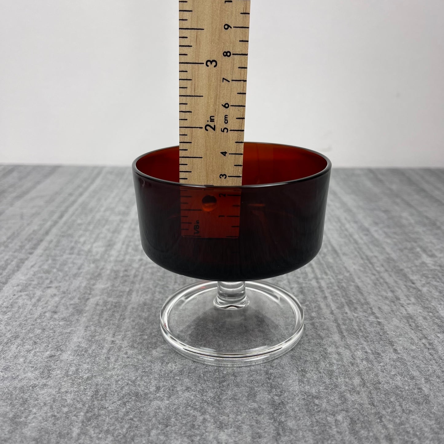 Ruby Red Sherbet dishes (4)