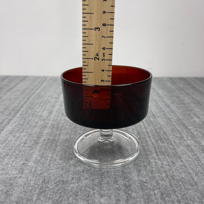 Ruby Red Sherbet dishes (4)