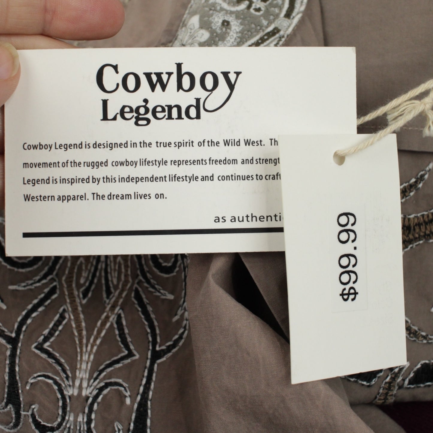 Cowboy Legend snap shirt (NWT)