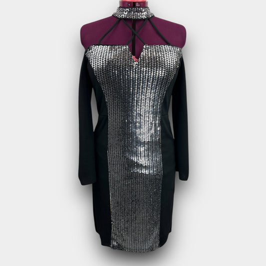 Venus sequin shift dress