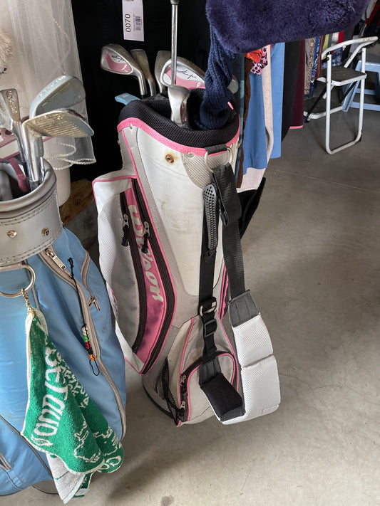Pink golf clubs