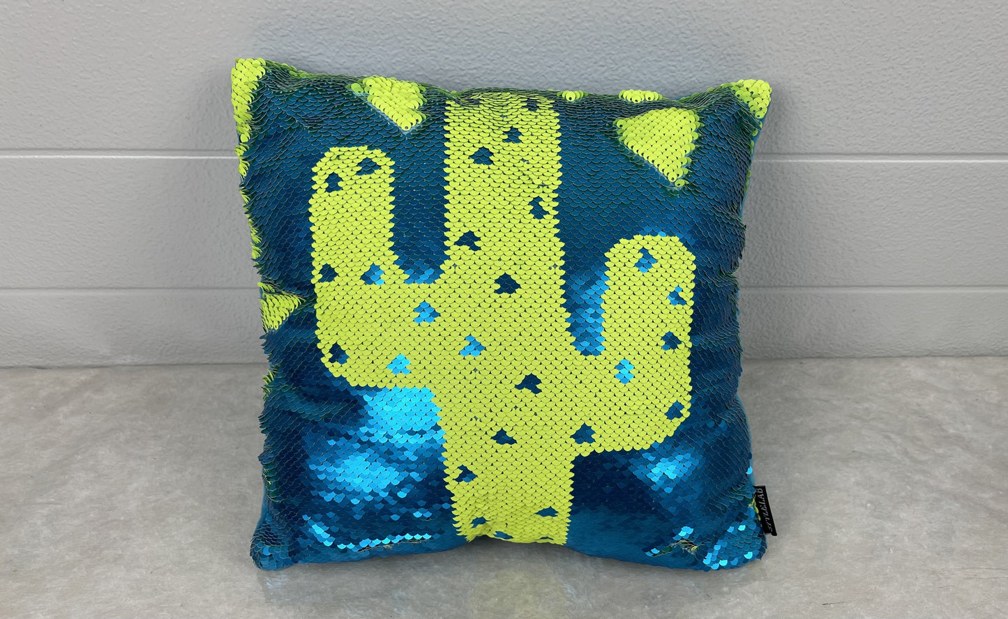 Magic Sequin cactus pillow