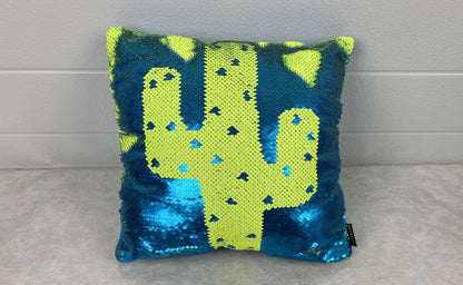 Magic Sequin cactus pillow