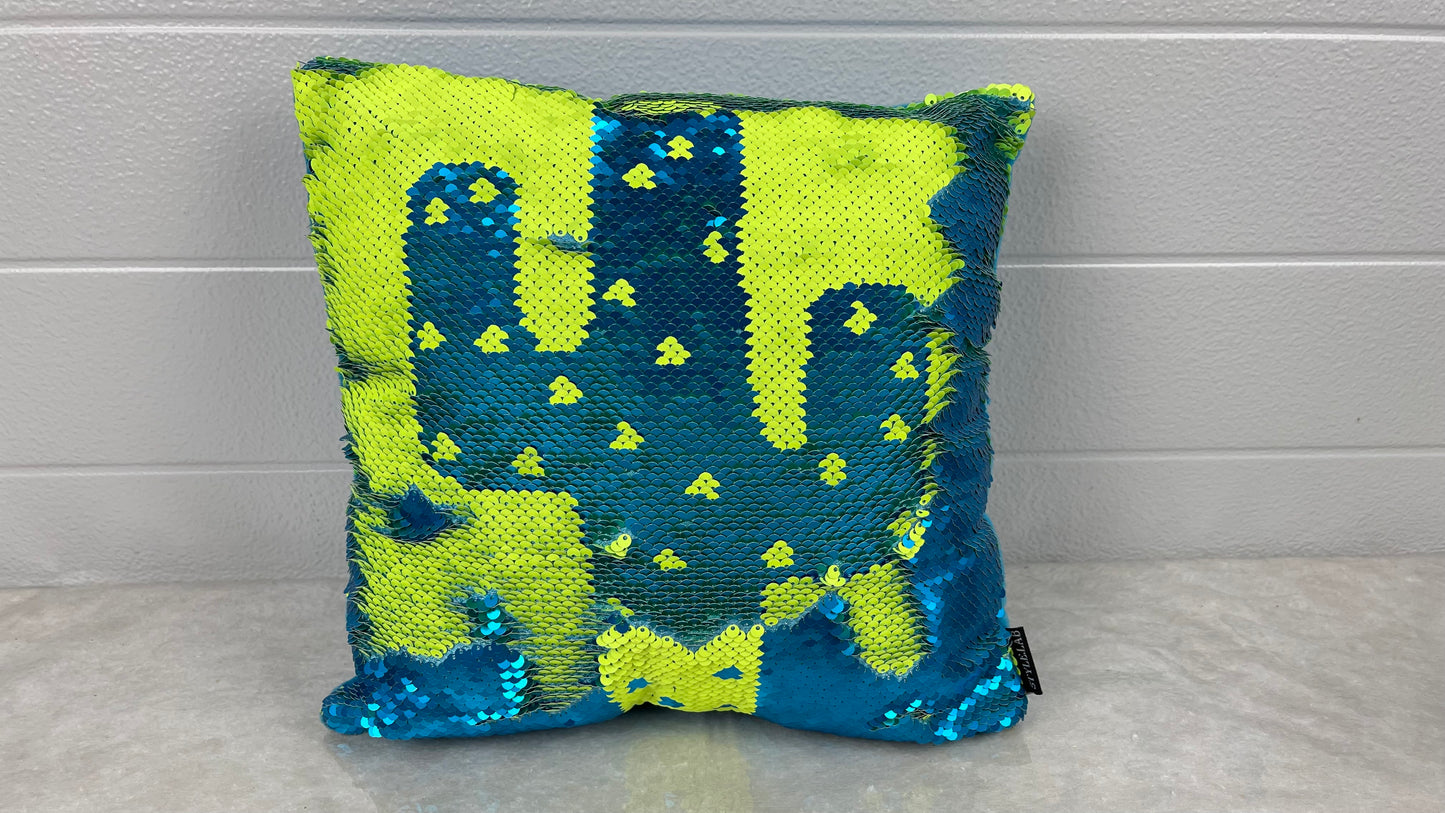 Magic Sequin cactus pillow