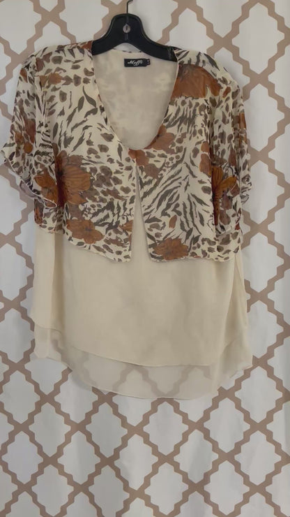 Moffi layered blouse
