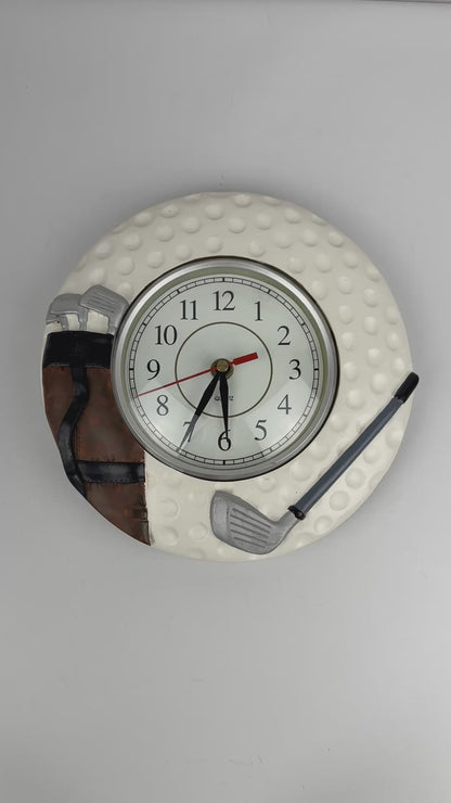 Golf Ceramic Wall Clock