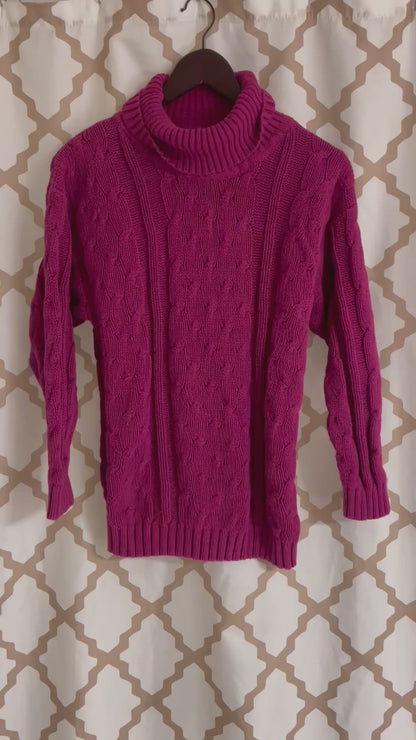 Canoe cable knit sweater