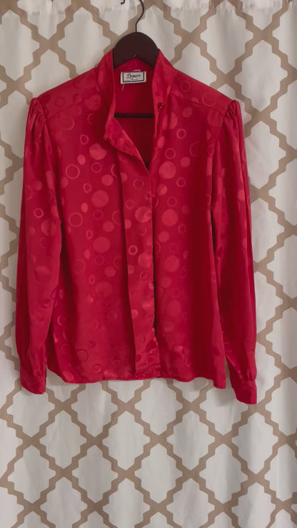 Demaro hidden button blouse