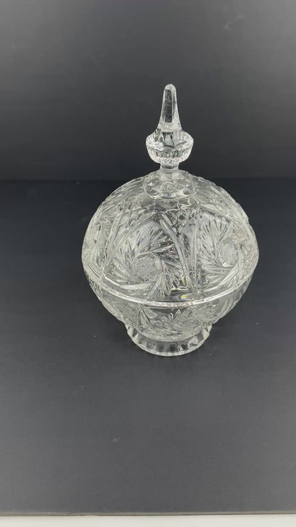 Cut Crystal Apothecary Jar