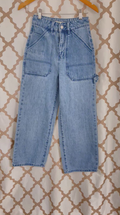 Twik Denim carpenter cropped jean
