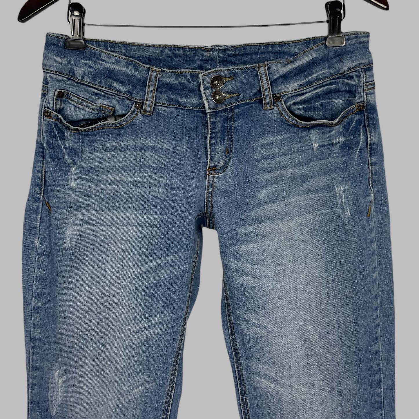 Garage Slim Flare lightly distressed jean