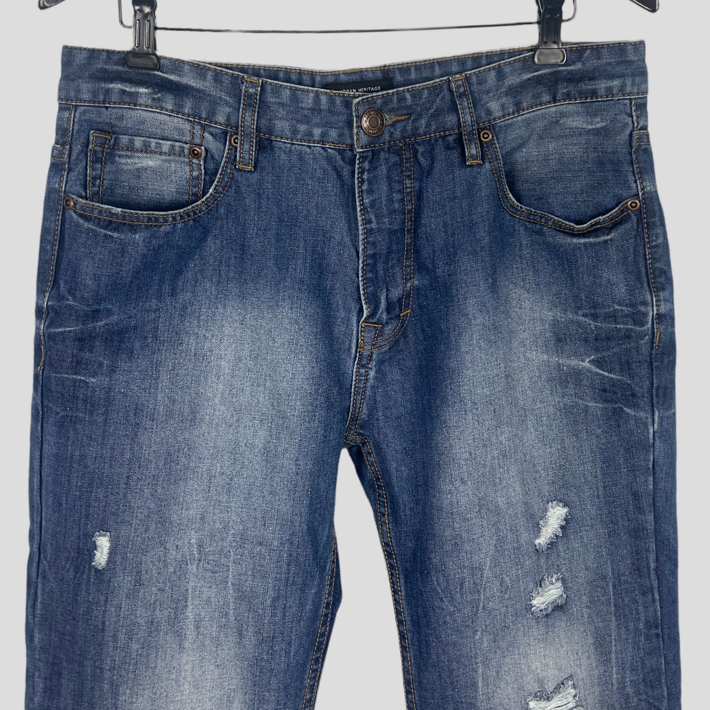 Urban Heritage Straight distressed jean