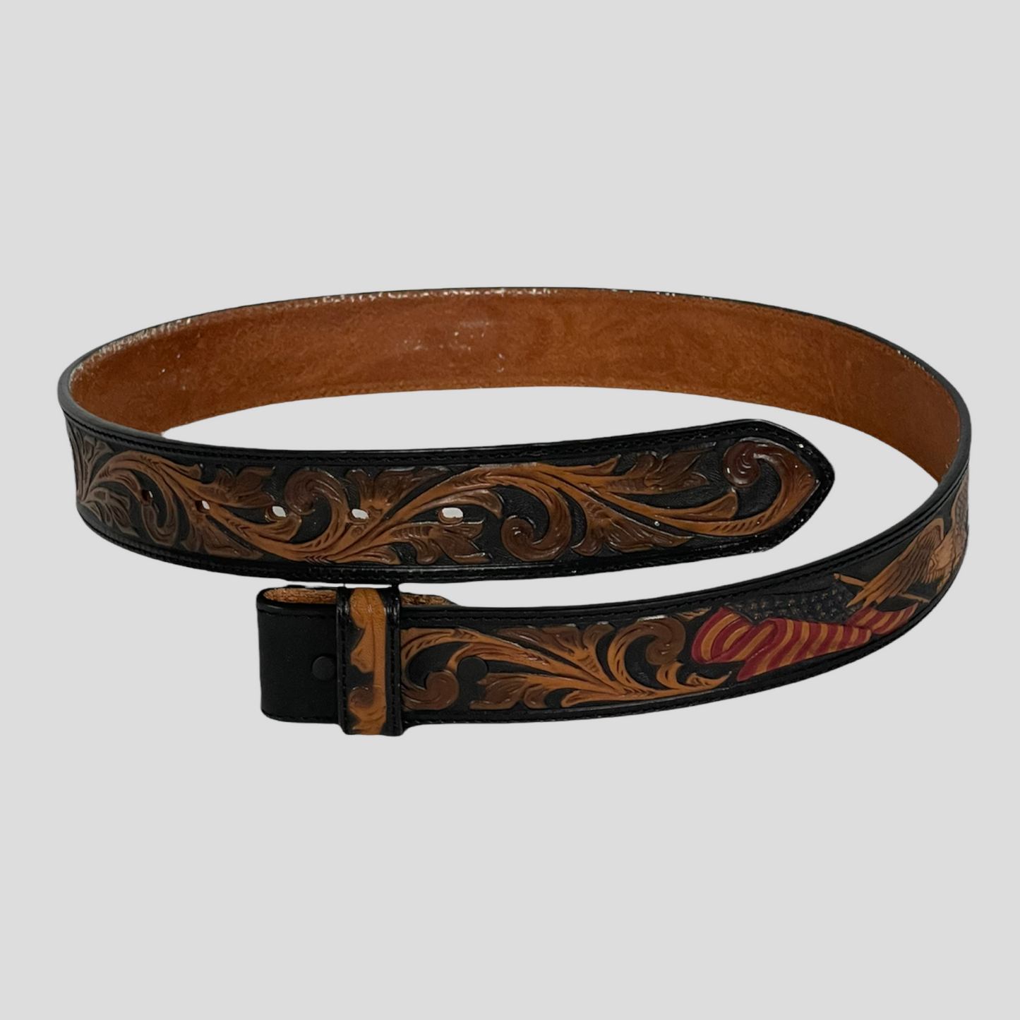 Silver Creek leather belt (34)