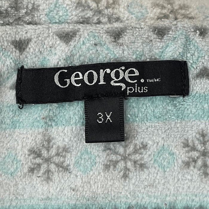 George button-up flannel pajama shirt