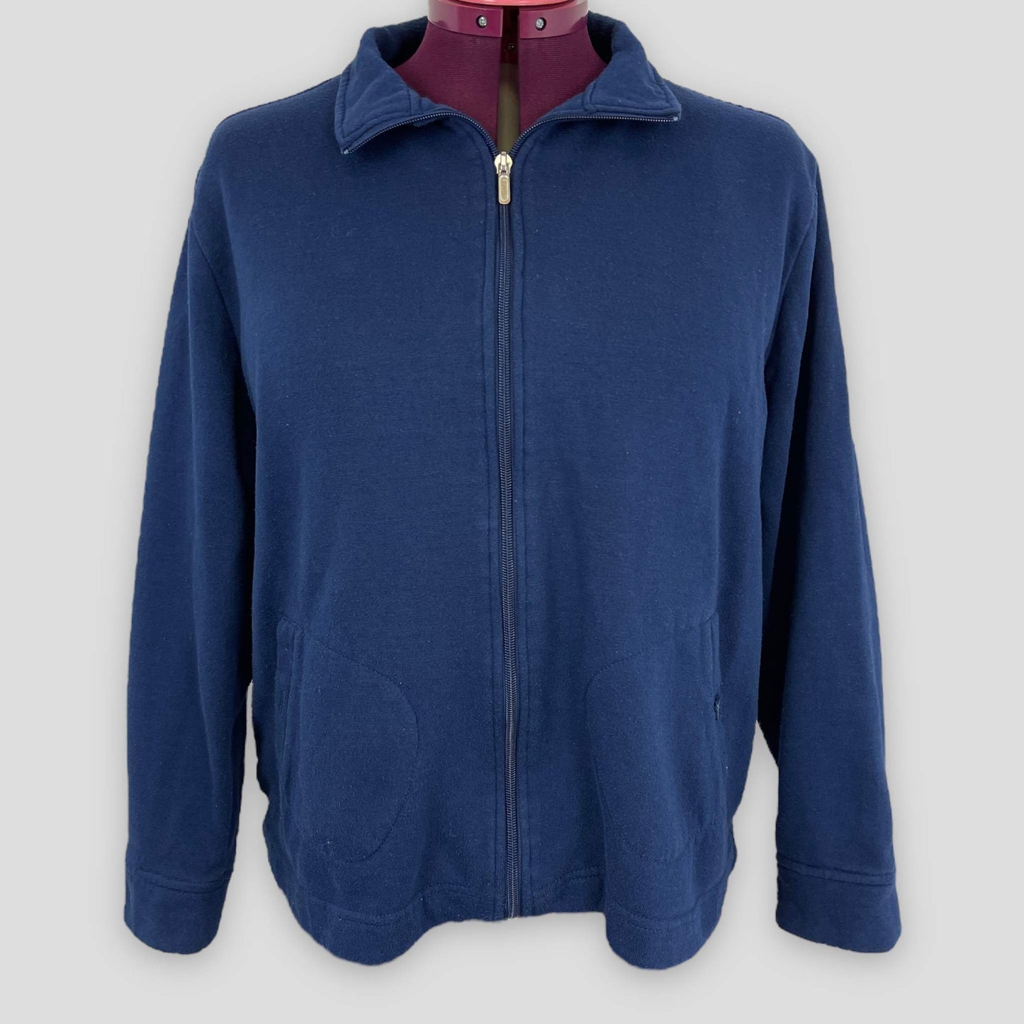 Traditions fleece zip-up cardigan