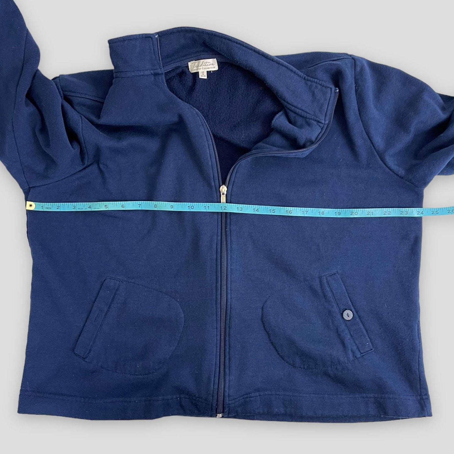 Traditions fleece zip-up cardigan