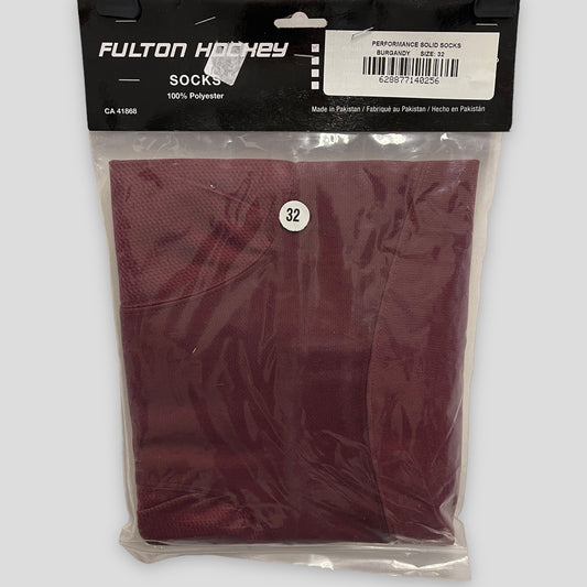 Fulton performance solid hockey socks (32 adult)