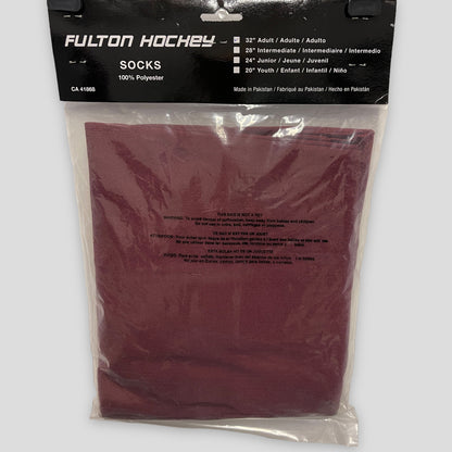 Fulton performance solid hockey socks (32 adult)