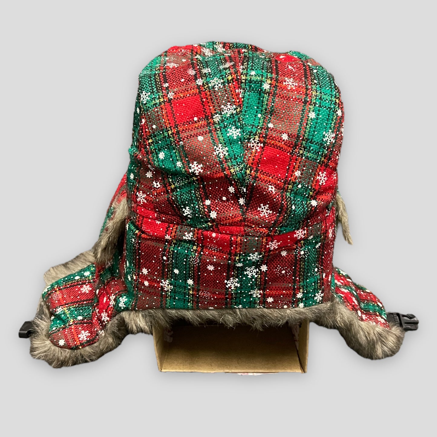 Christmas themed trapper's hat