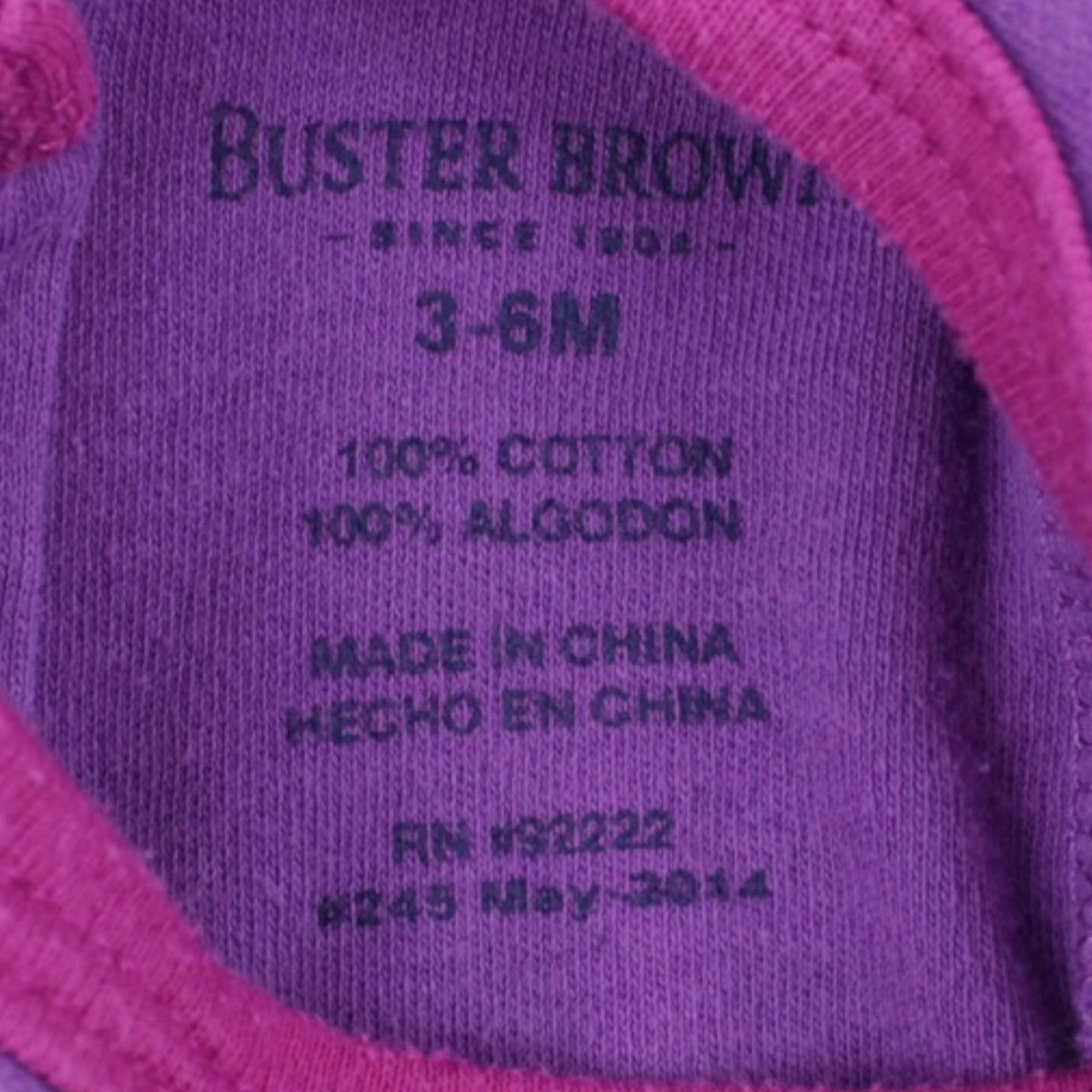 Buster Brown onesie