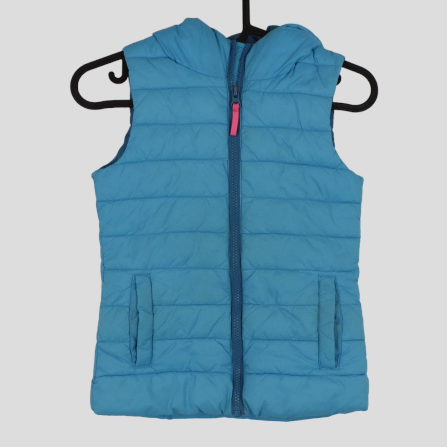 Joe Fresh puffy hooded vest (6-7)